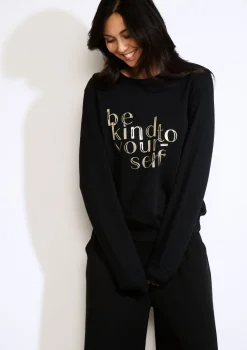 LolaLiza Sweater met positieve tekst- Sweats