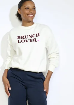 LolaLiza Sweater met tekst- Sweats