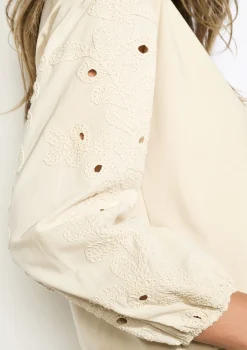 LolaLiza Sweatshirt met geborduurde mouwen- Sweats