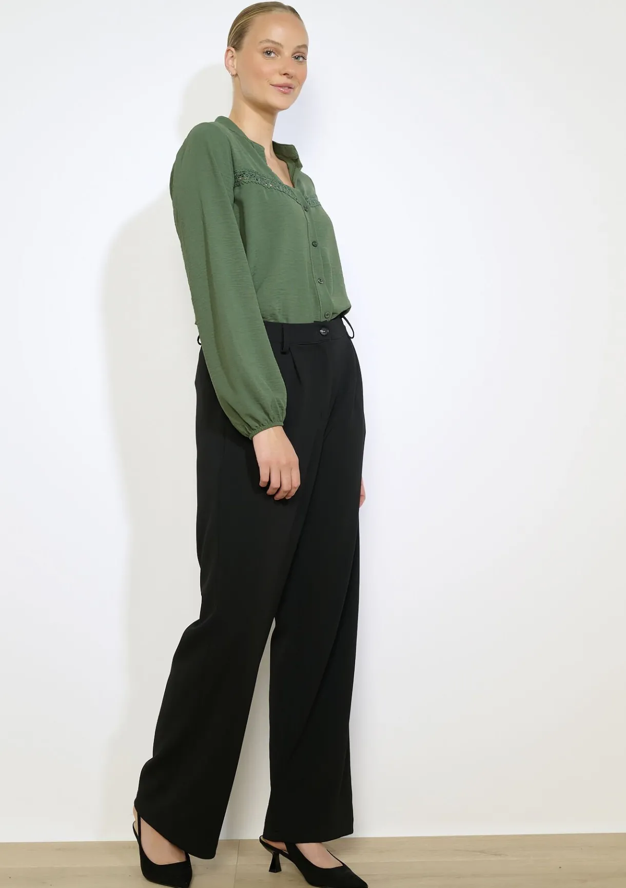 LolaLiza Tailored twill broek- Broeken