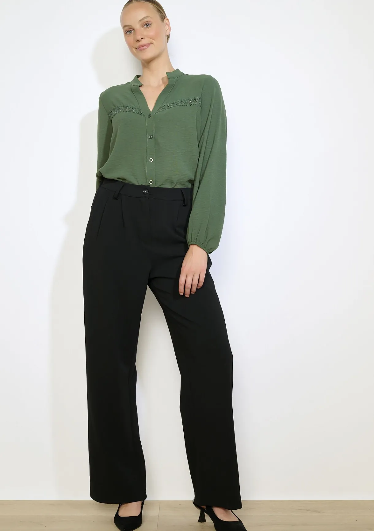 LolaLiza Tailored twill broek- Broeken