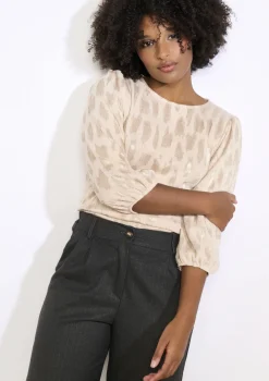 LolaLiza Textuurblouse met soepele snit- Tops En T-Shirts