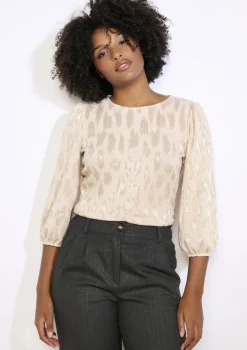 LolaLiza Textuurblouse met soepele snit- Tops En T-Shirts