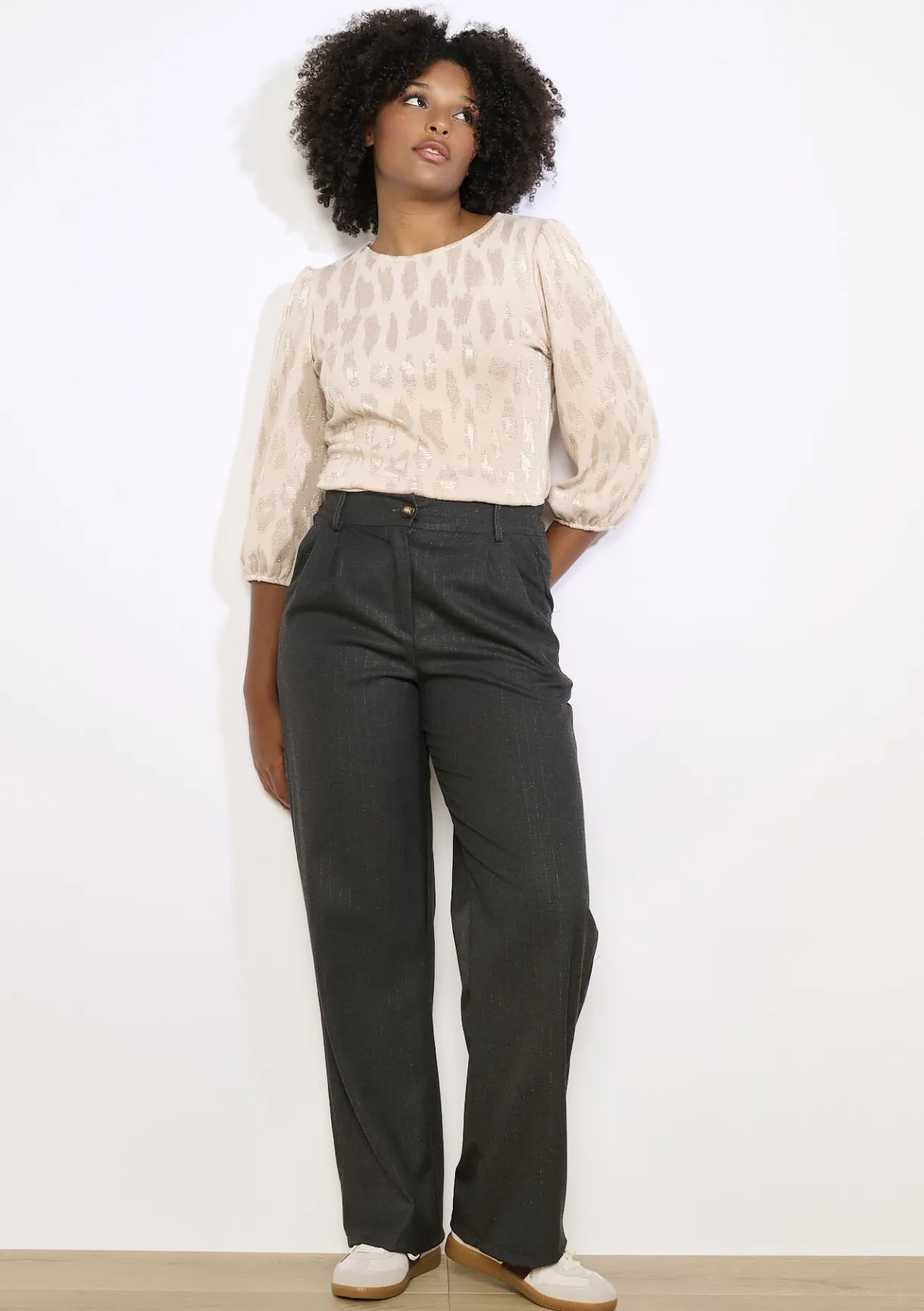 LolaLiza Textuurblouse met soepele snit- Tops En T-Shirts