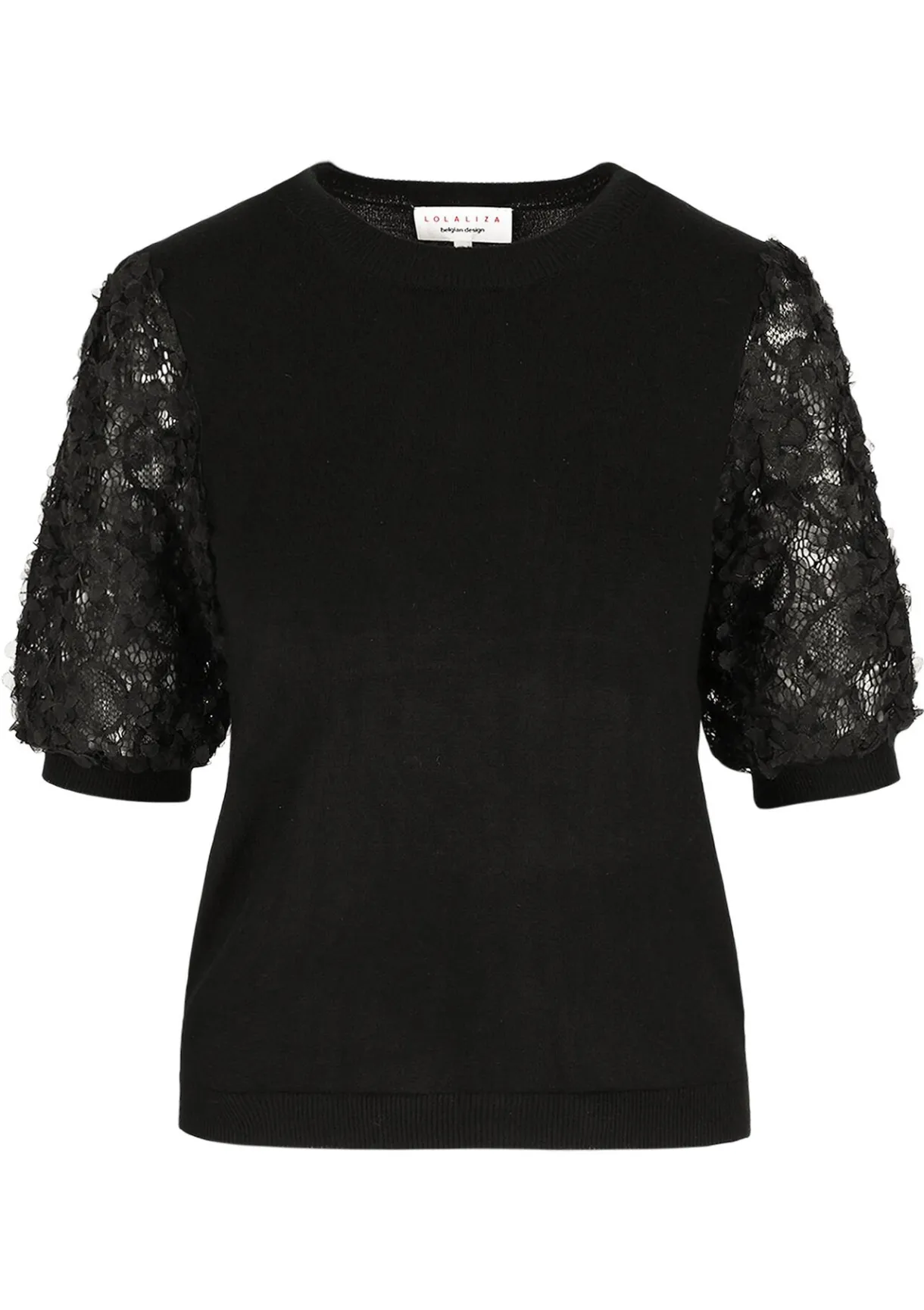 LolaLiza Top met kanten mouwen- Truien En Cardigans