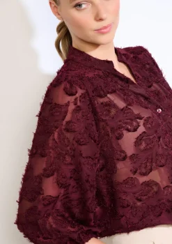 LolaLiza Transparant overhemd met structuur- Blouses En Hemden