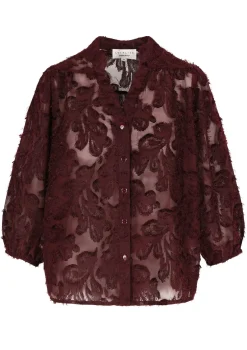 LolaLiza Transparant overhemd met structuur- Blouses En Hemden