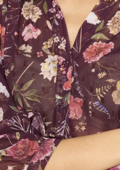 LolaLiza Transparante bloemenblouse- Blouses En Hemden