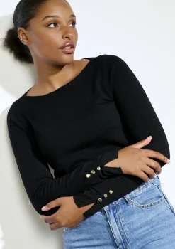 LolaLiza Trui met gouden knopen- Truien En Cardigans