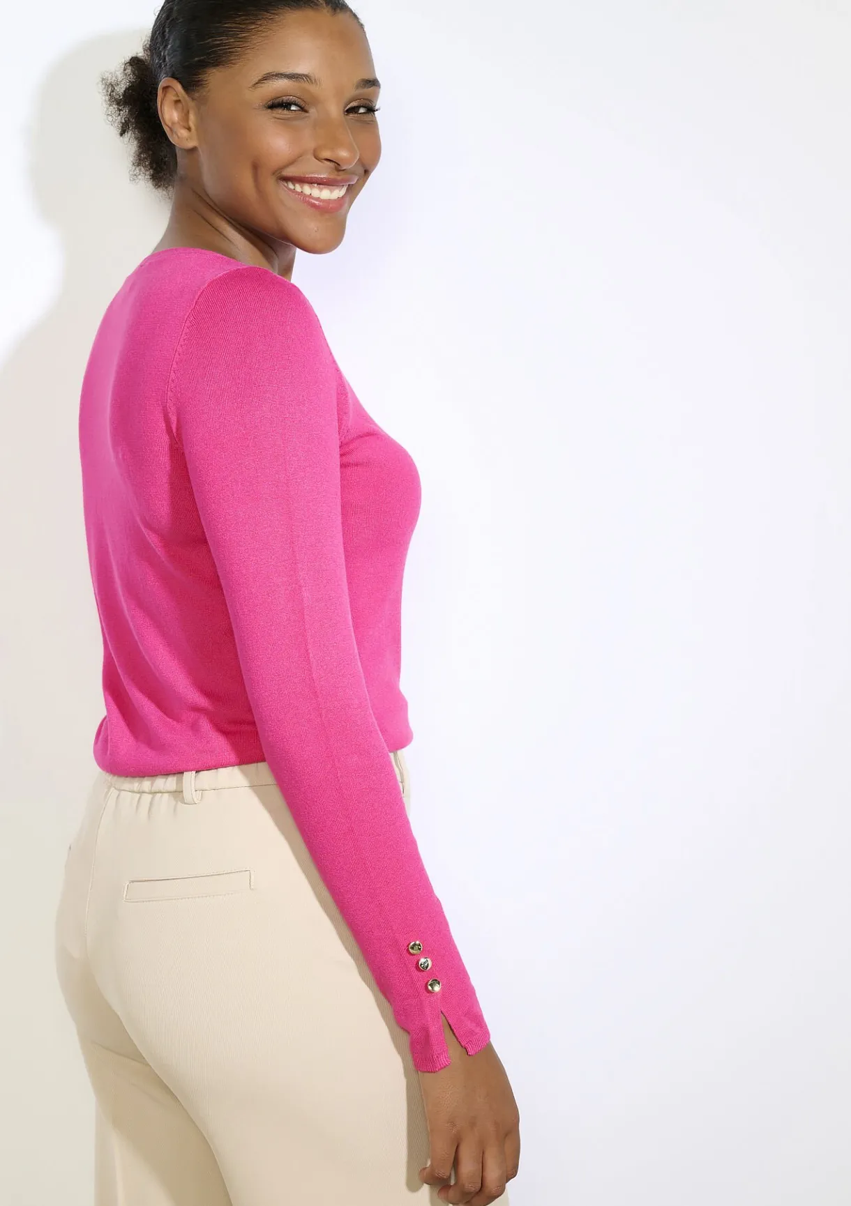 LolaLiza Trui met gouden knopen- Truien En Cardigans