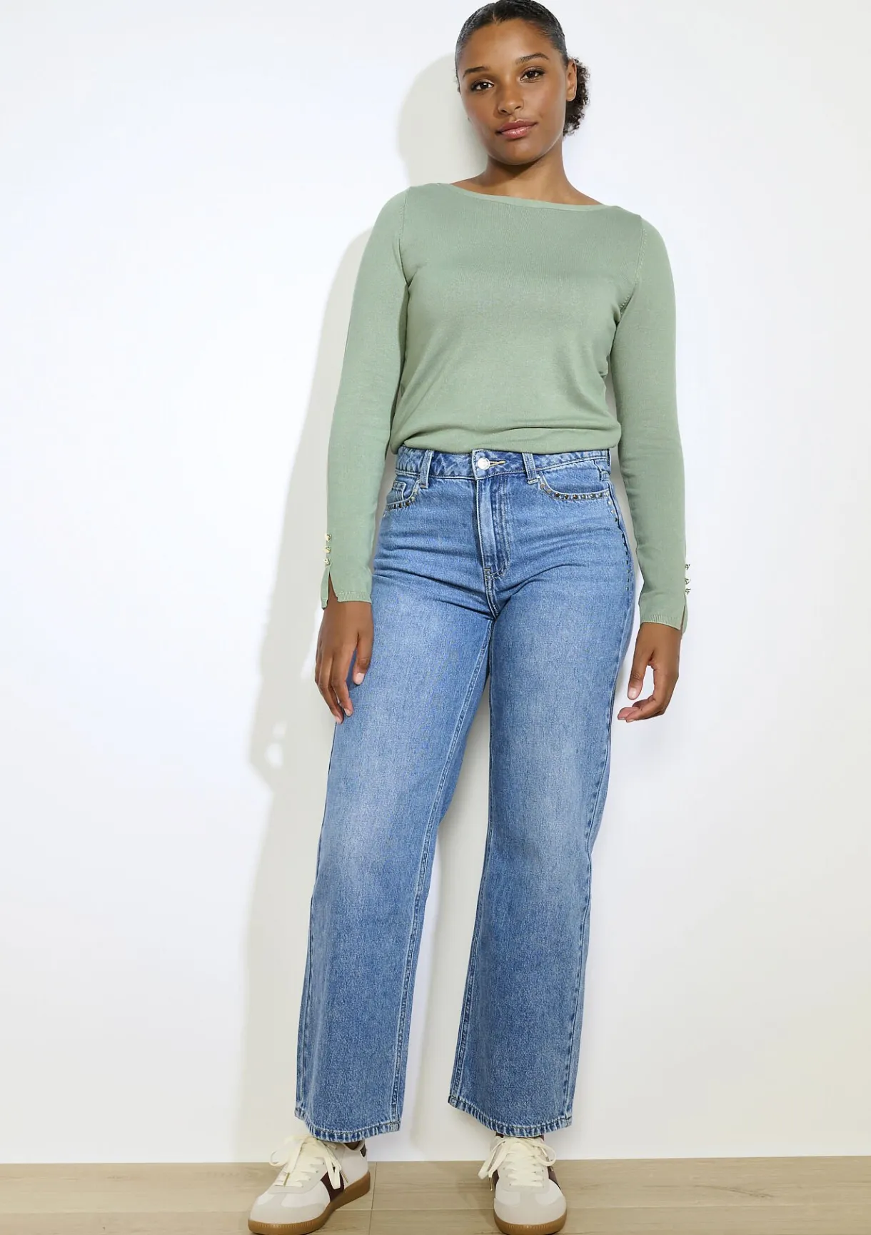 LolaLiza Trui met gouden knopen- Truien En Cardigans