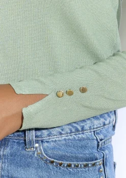 LolaLiza Trui met gouden knopen- Truien En Cardigans