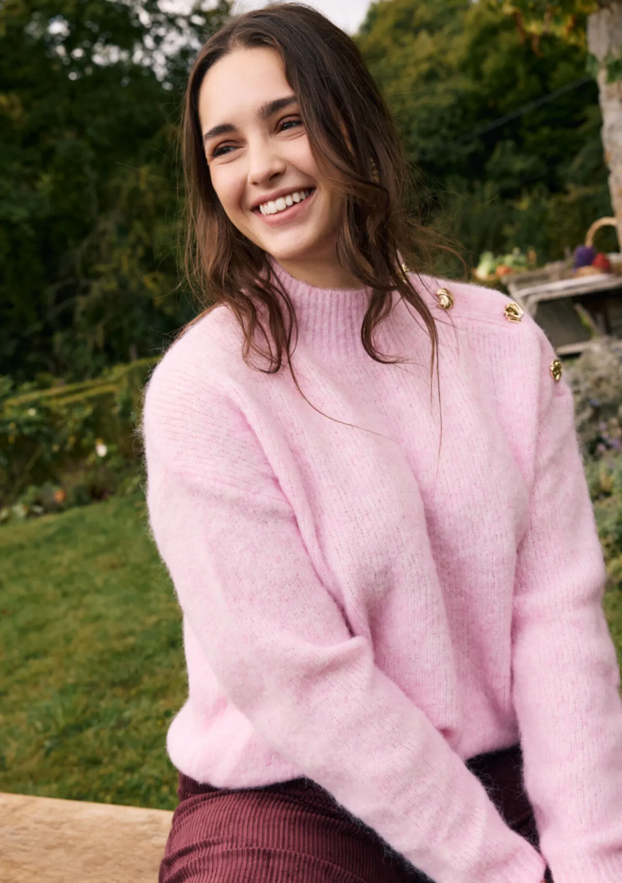 LolaLiza Trui met gouden knopen- Truien En Cardigans