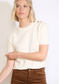 LolaLiza Trui met gouden knopen- Truien En Cardigans