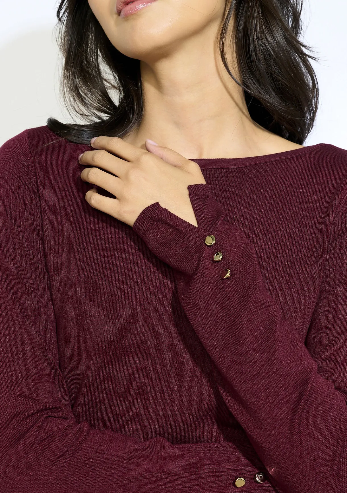 LolaLiza Trui met gouden knopen- Truien En Cardigans