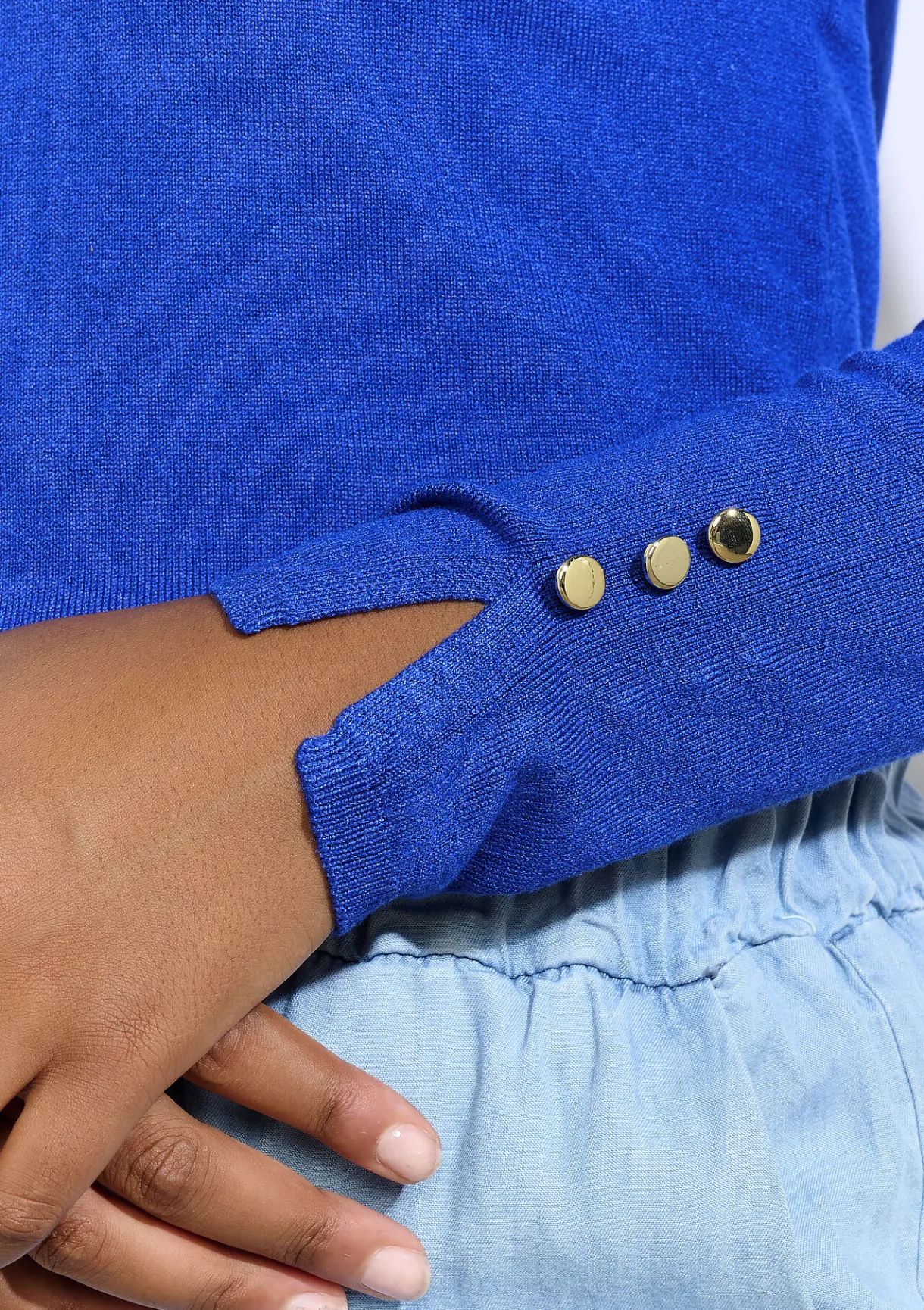 LolaLiza Trui met gouden knopen- Truien En Cardigans