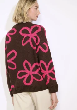 LolaLiza Trui met grote bloemen- Truien En Cardigans