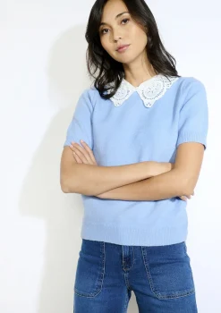 LolaLiza Trui met kanten kraag- Truien En Cardigans