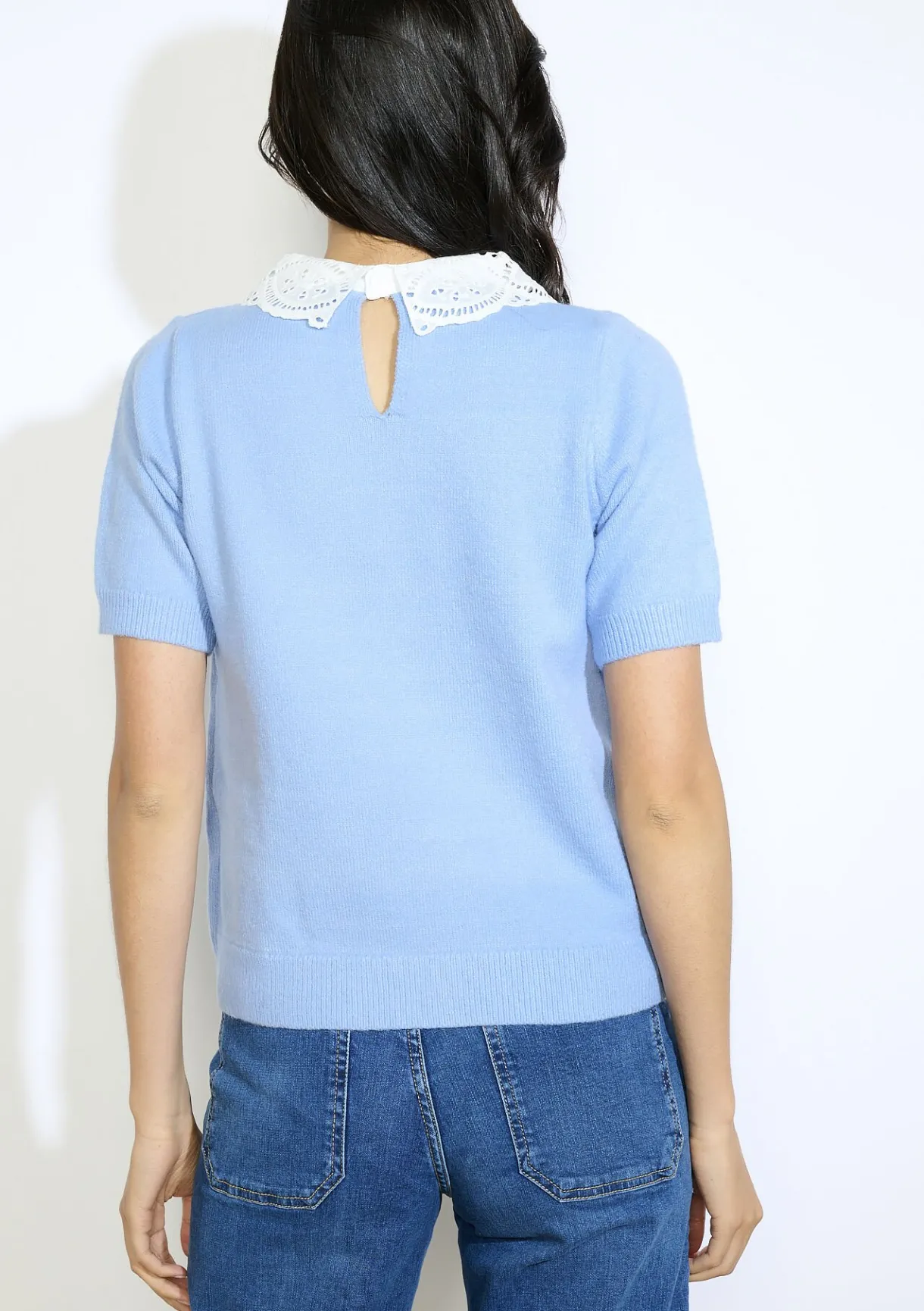 LolaLiza Trui met kanten kraag- Truien En Cardigans