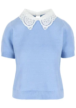 LolaLiza Trui met kanten kraag- Truien En Cardigans