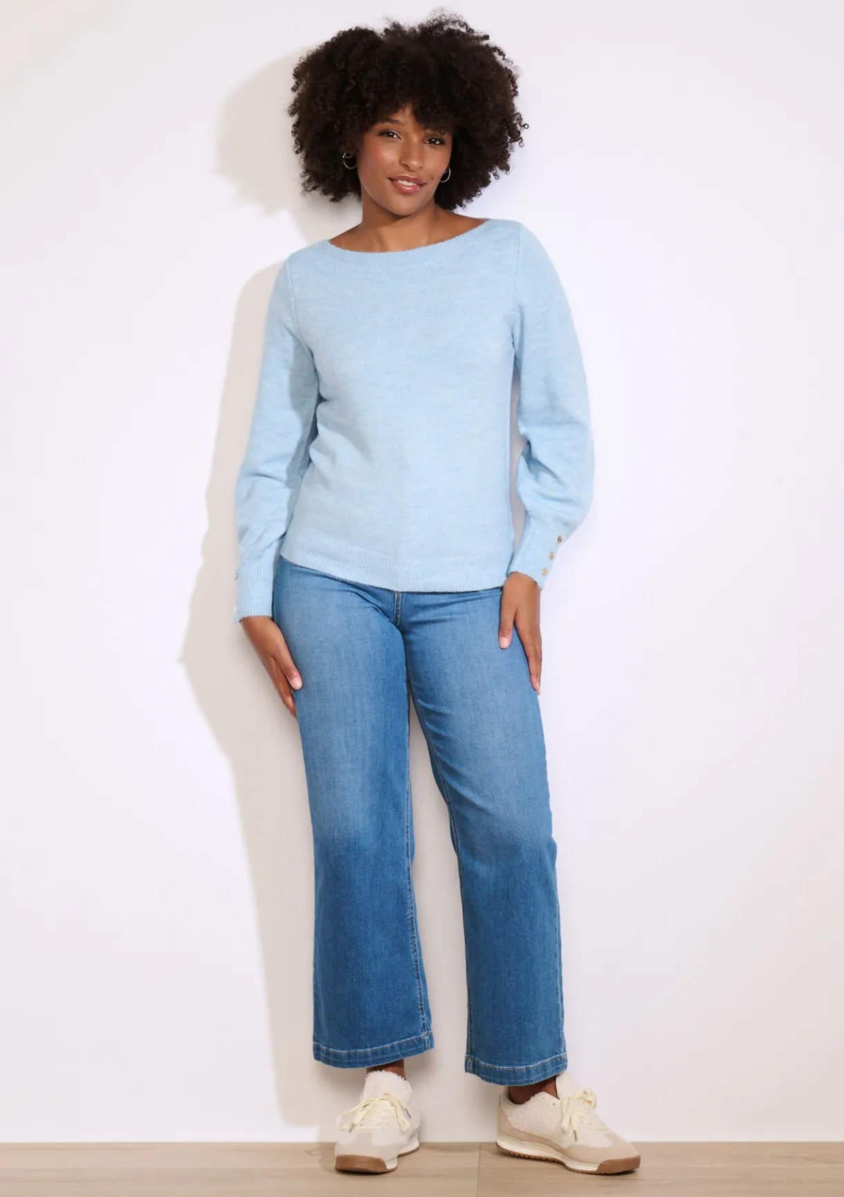 LolaLiza Trui met knopen op mouw- Truien En Cardigans