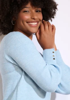 LolaLiza Trui met knopen op mouw- Truien En Cardigans