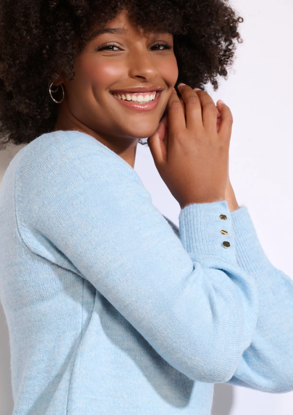 LolaLiza Trui met knopen op mouw- Truien En Cardigans