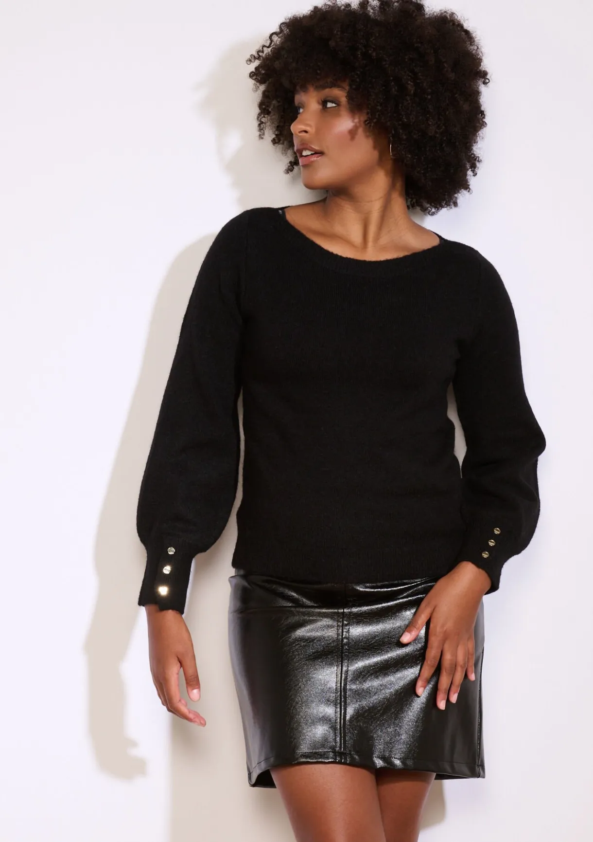 LolaLiza Trui met knopen op mouw- Truien En Cardigans