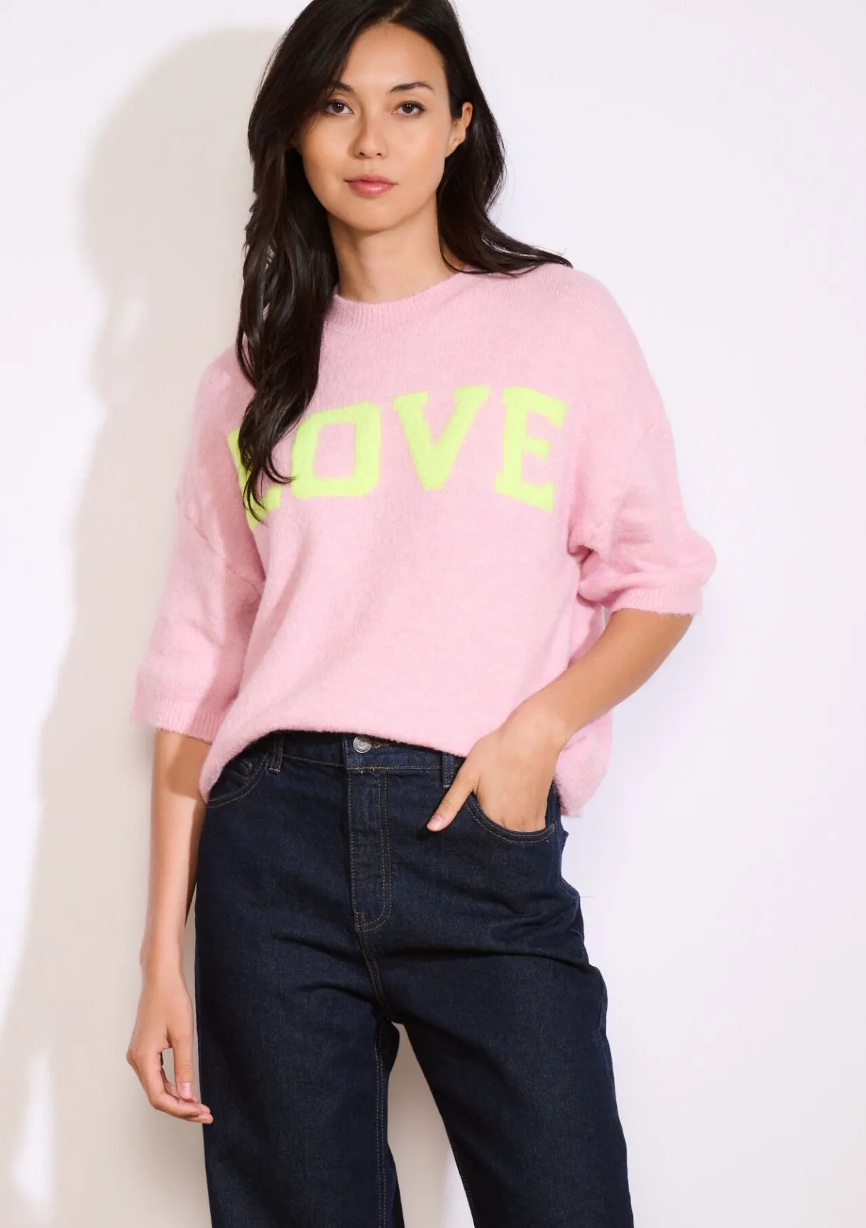 LolaLiza Trui met opschrift- Truien En Cardigans