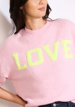 LolaLiza Trui met opschrift- Truien En Cardigans