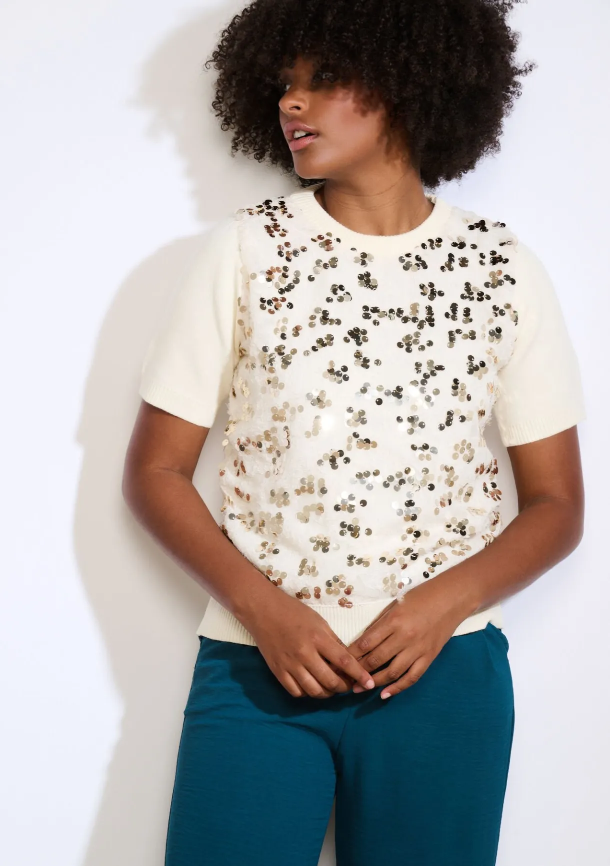 LolaLiza Trui met pailletten- Truien En Cardigans