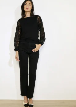 LolaLiza Trui met transparante mouwen- Truien En Cardigans