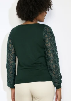 LolaLiza Trui met transparante mouwen- Truien En Cardigans