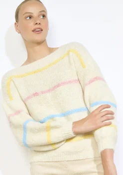 LolaLiza Trui met tricolore strepen- Truien En Cardigans