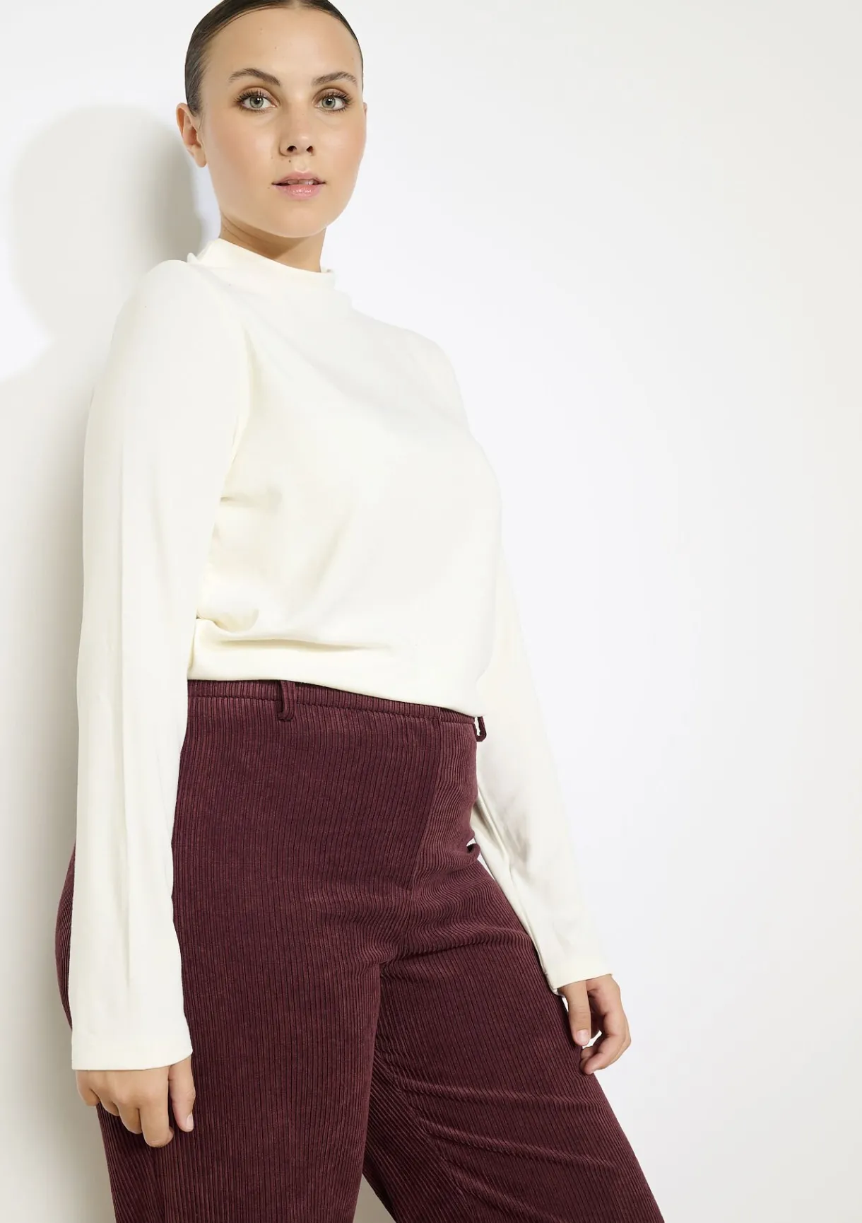 LolaLiza T-shirt lange mouwen met col- Tops En T-Shirts