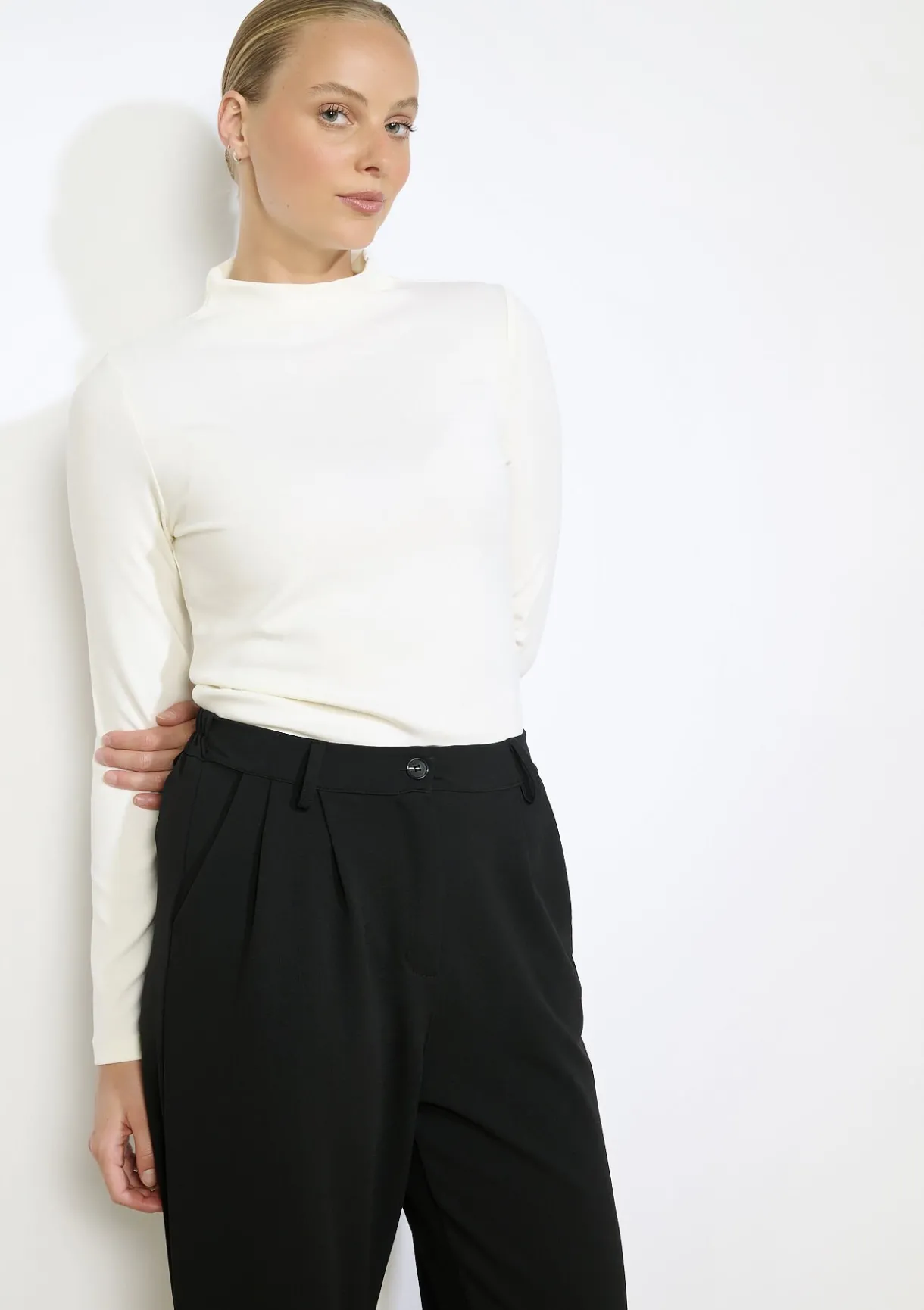 LolaLiza T-shirt lange mouwen met col- Tops En T-Shirts