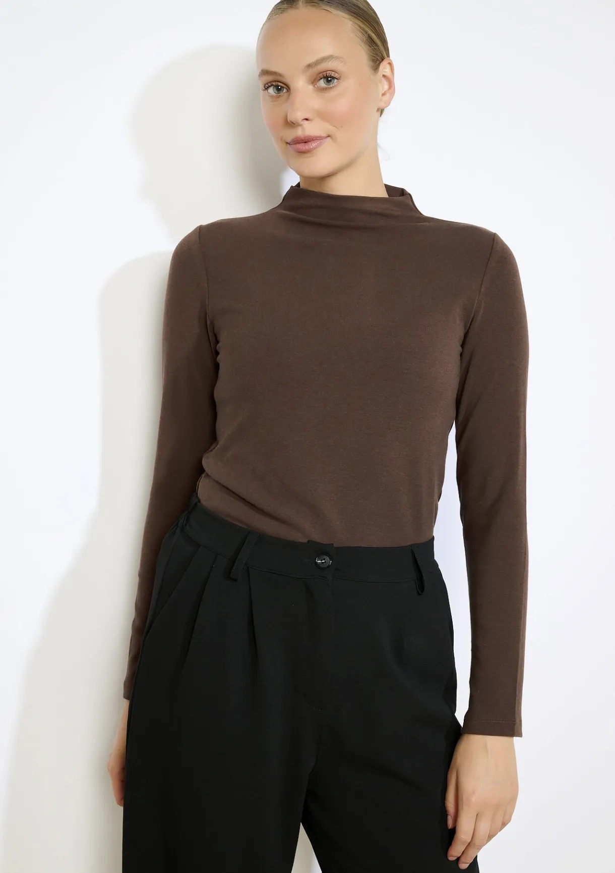 LolaLiza T-shirt lange mouwen met col- Tops En T-Shirts