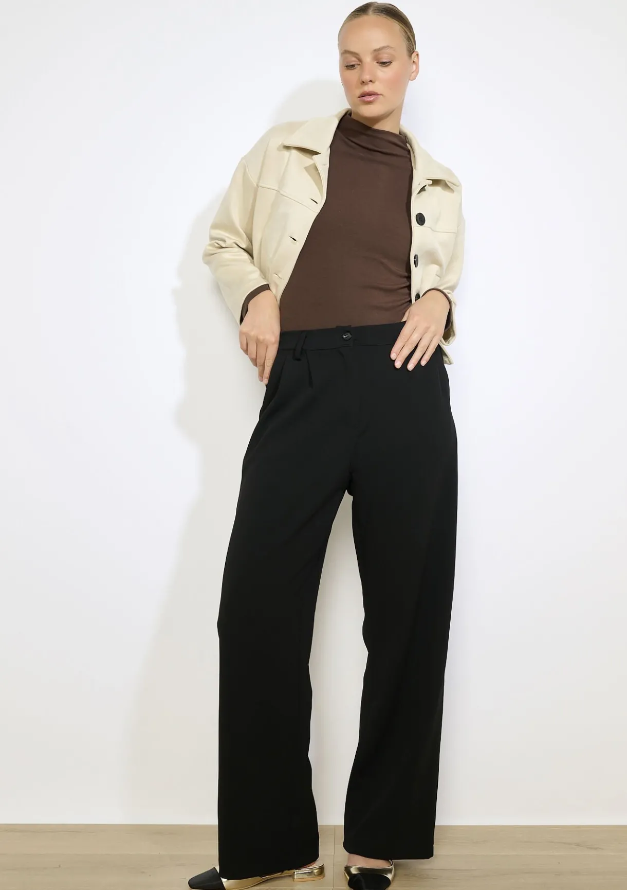 LolaLiza T-shirt lange mouwen met col- Tops En T-Shirts