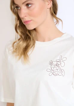 LolaLiza T-shirt met fijne borduring- Tops En T-Shirts