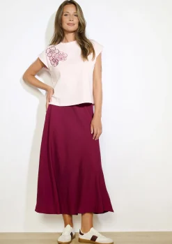 LolaLiza T-shirt met geborduurde bloemen- Tops En T-Shirts