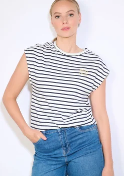 LolaLiza T-shirt met geborduurde tekst- Tops En T-Shirts