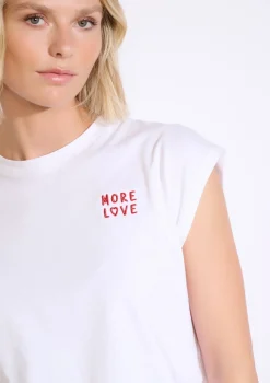 LolaLiza T-shirt met geborduurde tekst- Tops En T-Shirts