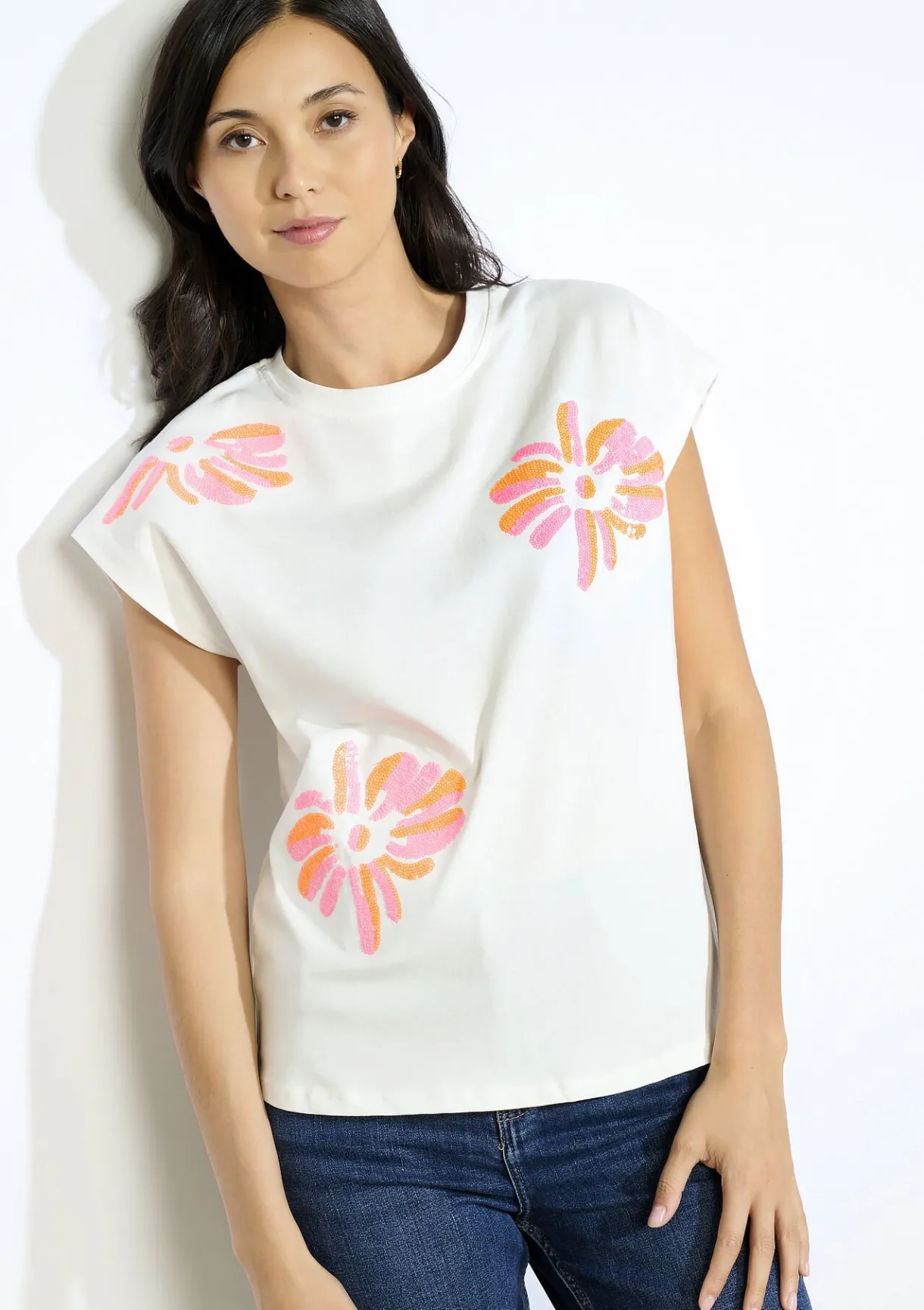 LolaLiza T-shirt met paillettenprint- Tops En T-Shirts