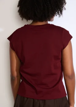 LolaLiza T-shirt met rozenapplicatie- Tops En T-Shirts