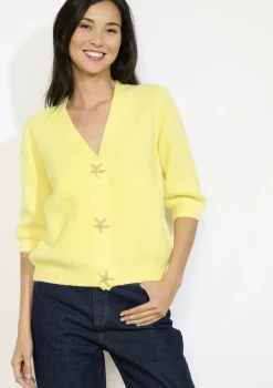 LolaLiza Vest met korte mouwen en V-hals- Truien En Cardigans