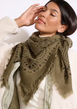 LolaLiza Vierkante sjaal met print- Accessoires