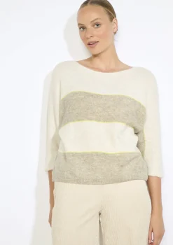 LolaLiza Vleermuismouwen gestreepte trui- Truien En Cardigans