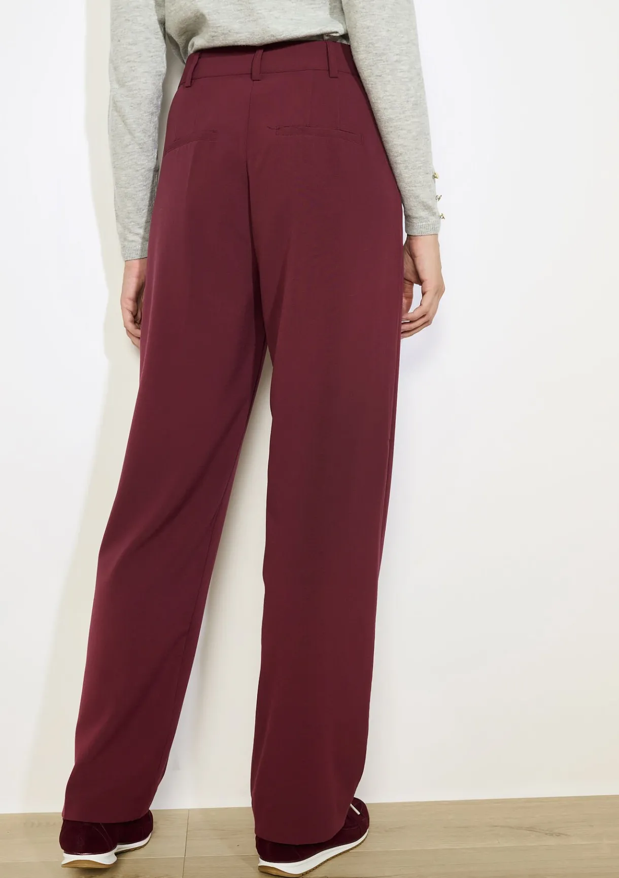 LolaLiza Vloeiende broek met hoge taille- Broeken