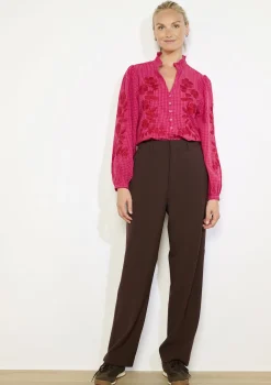 LolaLiza Vloeiende broek met hoge taille- Broeken