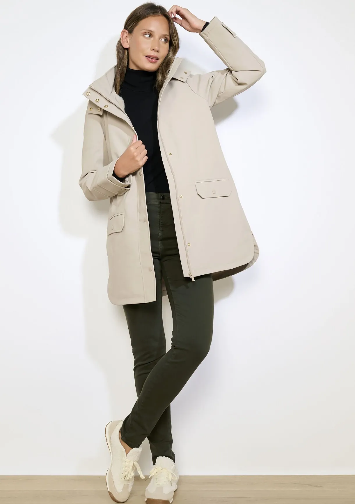 LolaLiza Waterdichte parka met kap- Mantels En Jassen